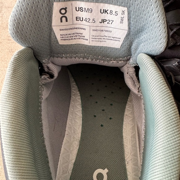 On Running Men's Black Hiking Shoes - Picture 6 of 6